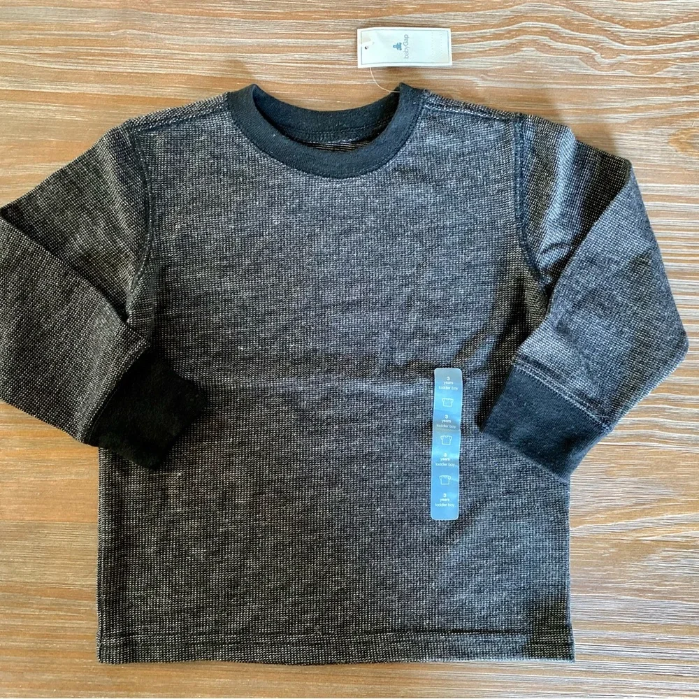 NWT 3 Long Sleeve T BUNDLE Baby GAP & Cherokee Size 3T - Picture 3 of 9